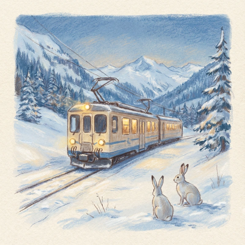 Alpine Winter Sketch