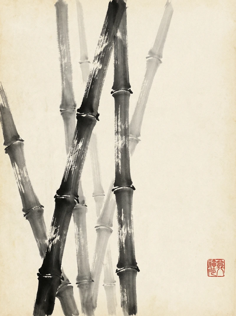 Broken Ink Bamboo Minima