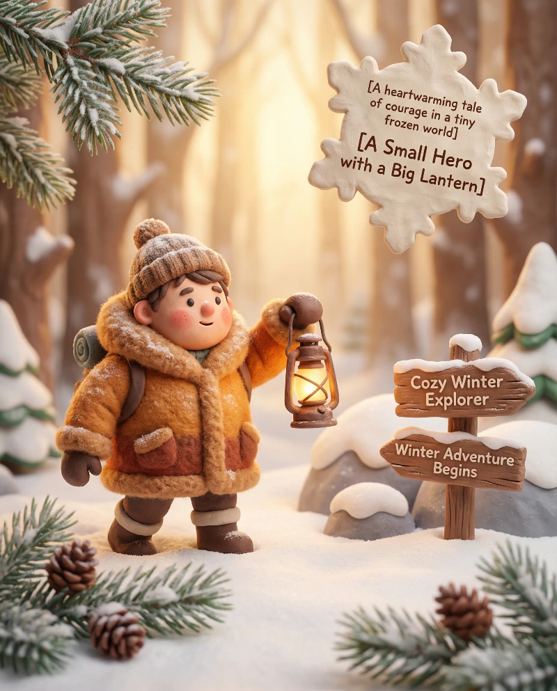 Nano Banana model generation of Cozy Winter Explorer