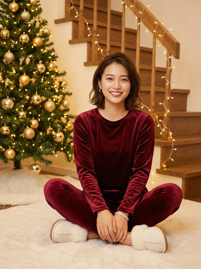 Cozy Christmas Portrait