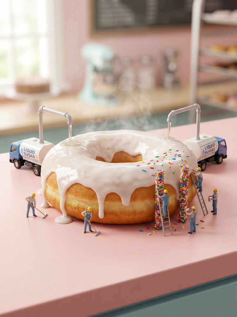 Giant Donut Glaze Fun