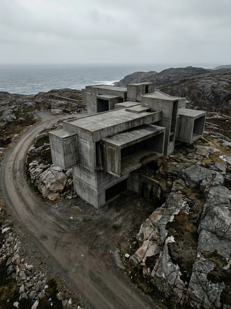 Brutalist Rock Aerial