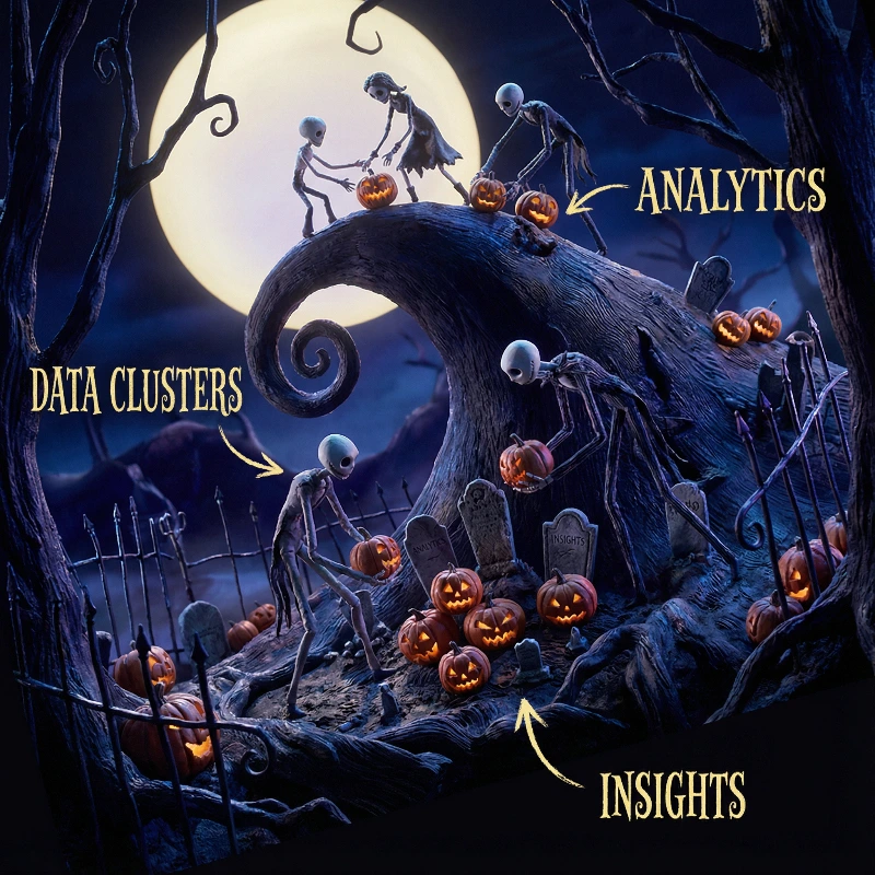 Dark Gothic Pumpkin Spiral