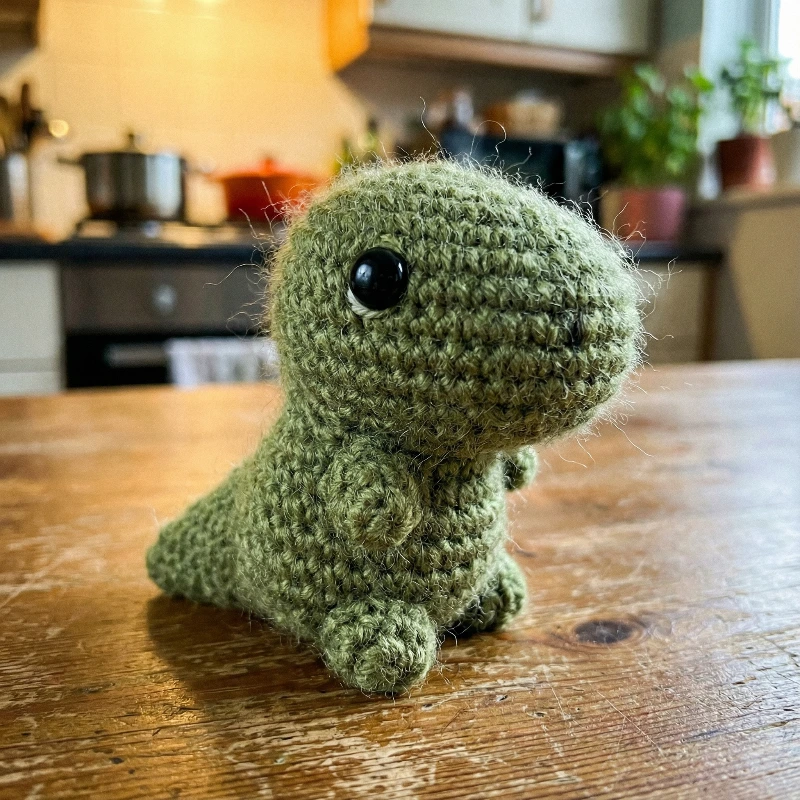 Yarn T-Rex Whimsy
