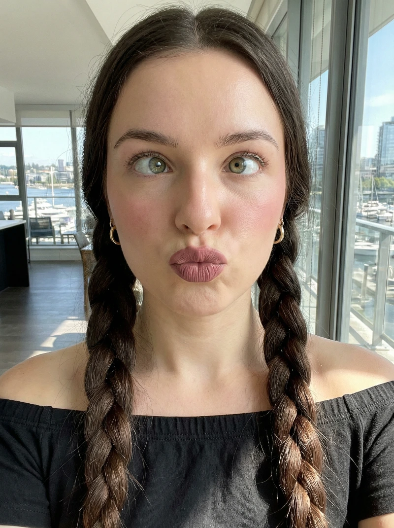 Playful Close-Up Portrait, created using a Nano Banana Prompt