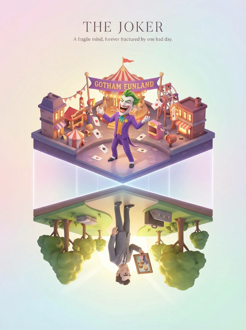 Nano Banana model generation of Joker's Inverted Realms