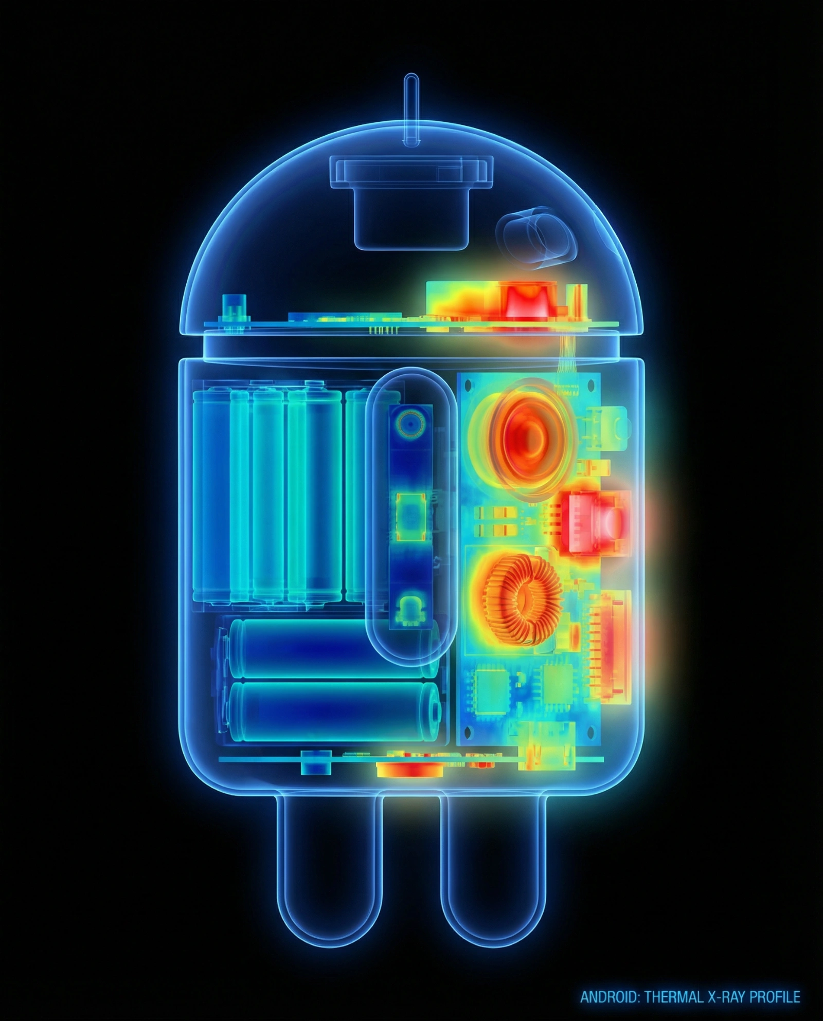 Futuristic Android 3D Render