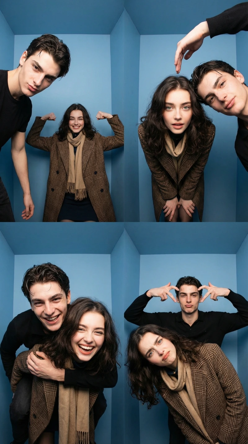 Nano Banana model generation of iPhone Photobooth Collage