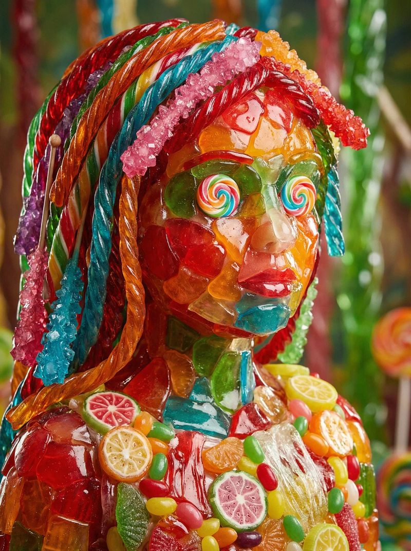 Vibrant Candy Portrait