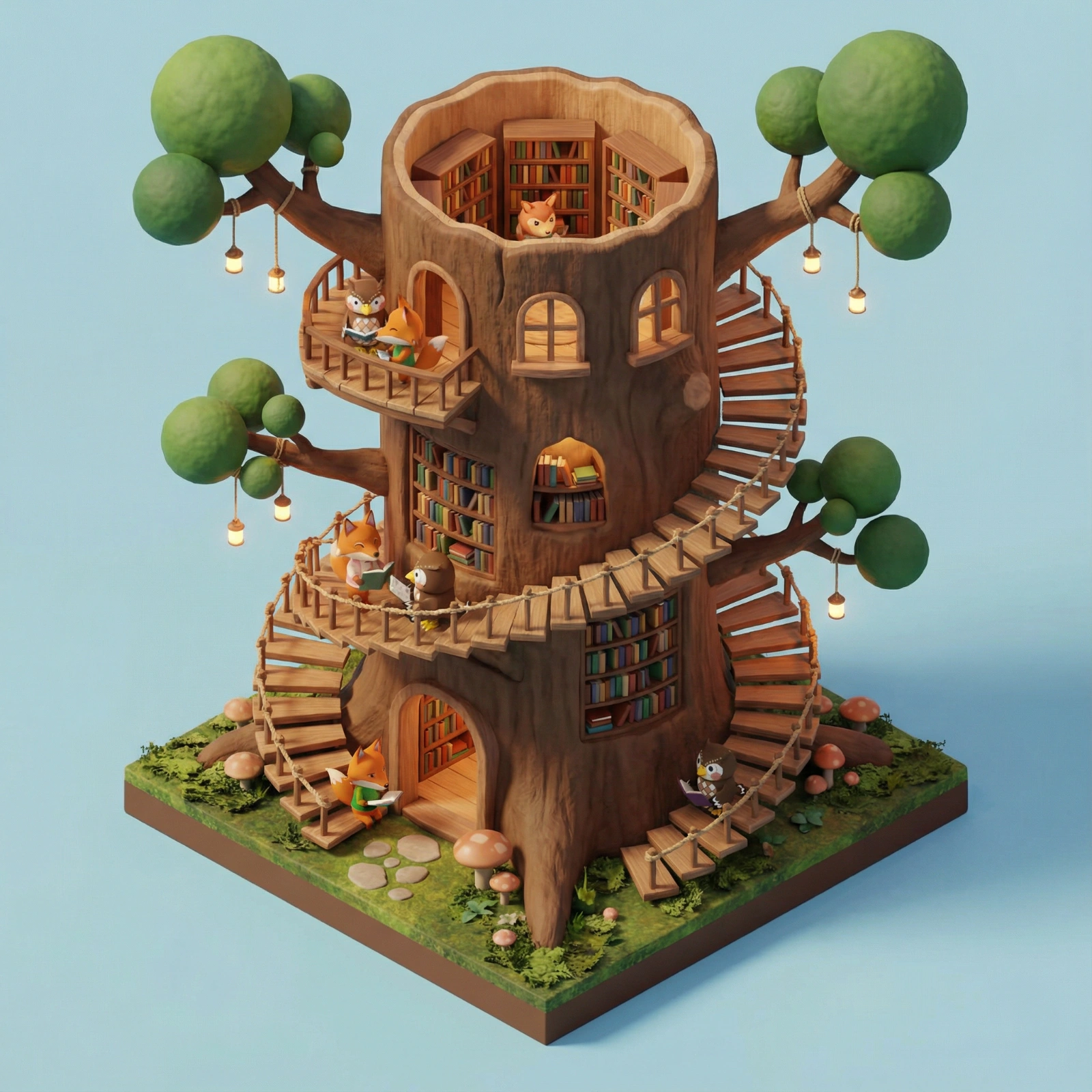 Isometric Tree Library
