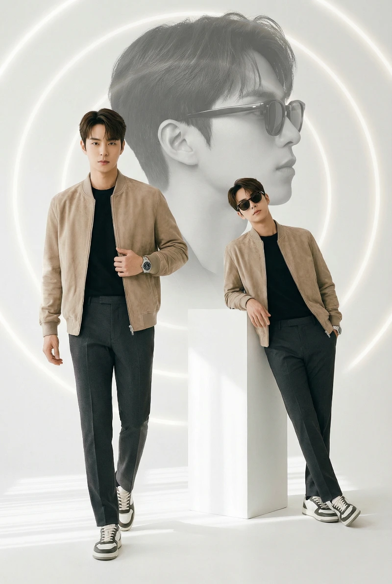 Minimalist Fashion Dual Pose