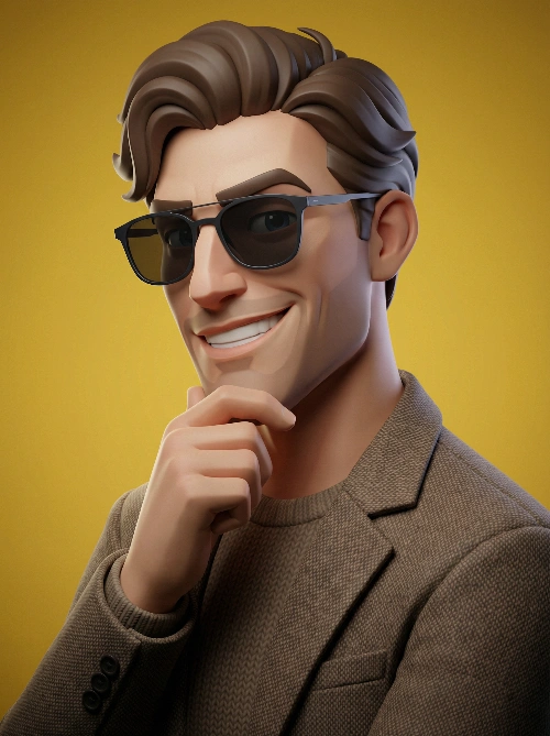 Nano Banana model generation of Cinematic 3D Stylized Portrait