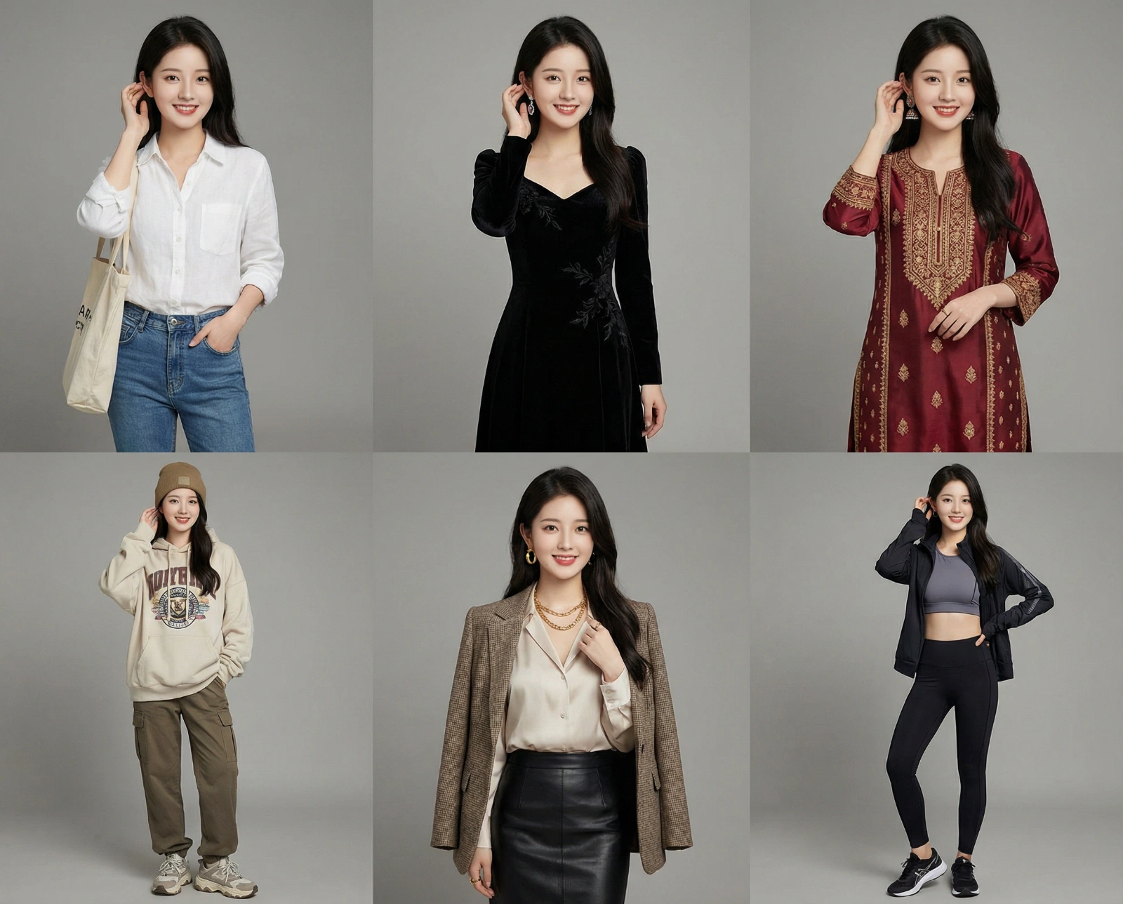 Cinematic Fashion Grid Styles