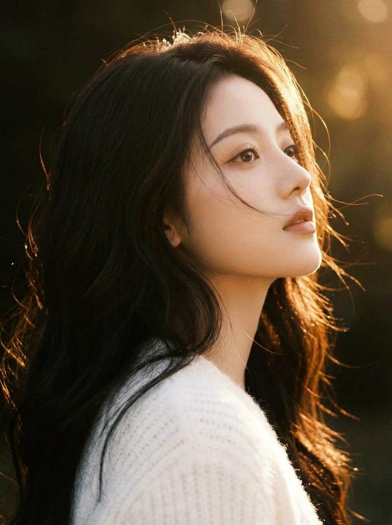 Nano Banana model generation of Ethereal Golden Profile