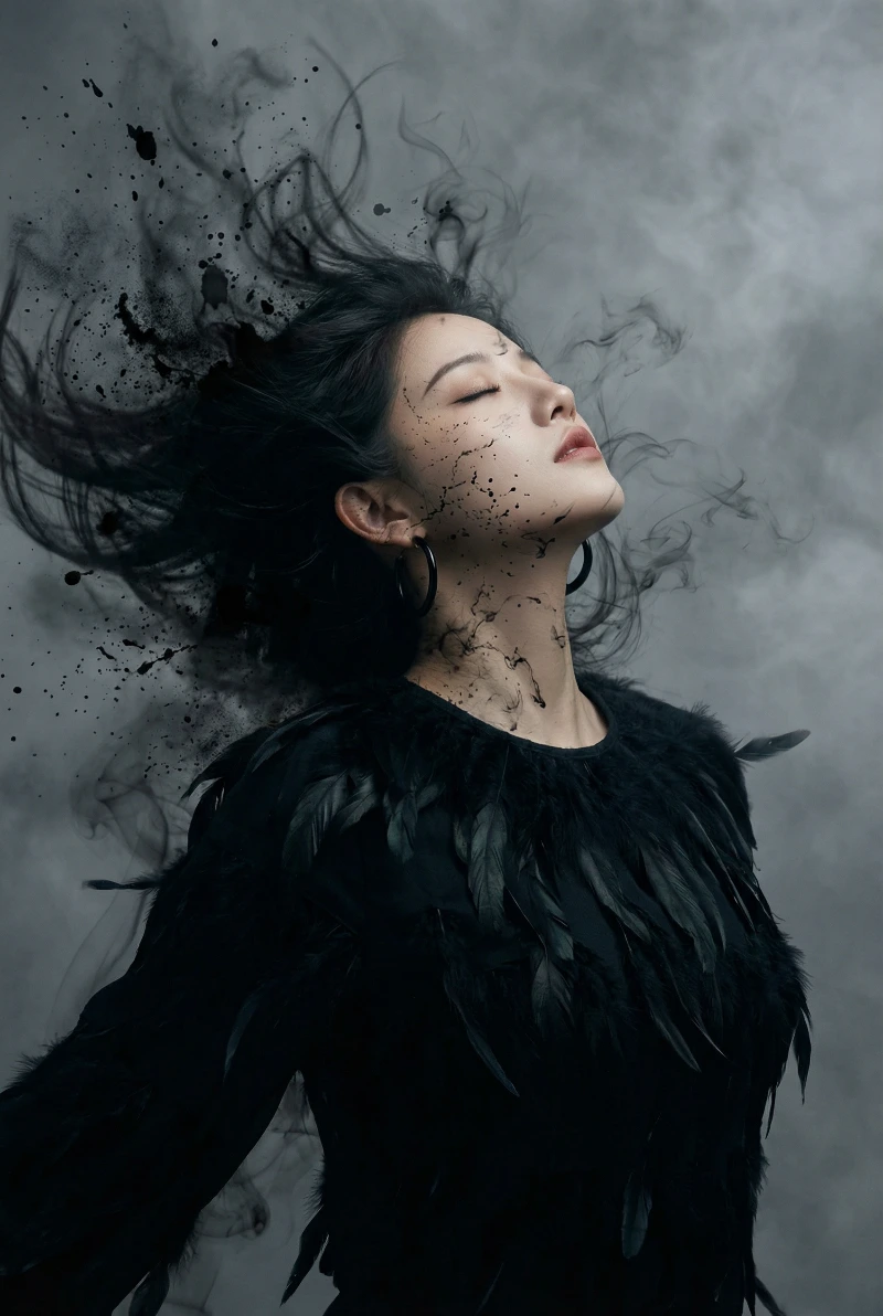 Ethereal Dark Portrait, created using a Nano Banana Prompt