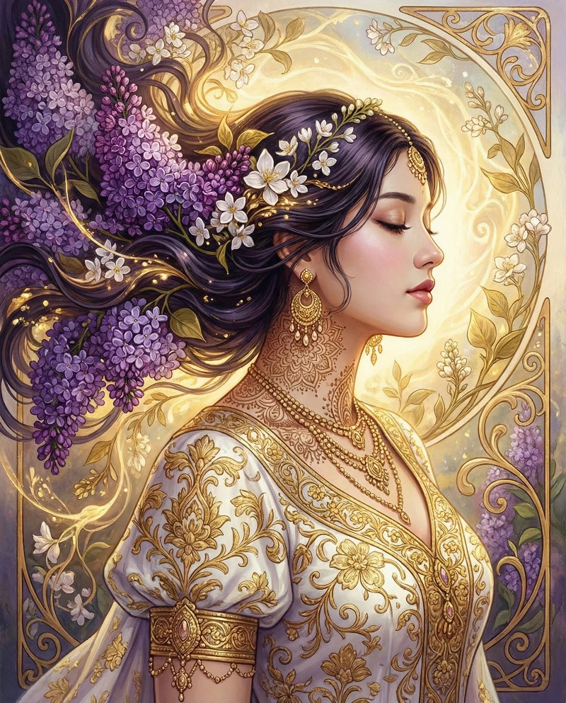 Ethereal Floral Portrait