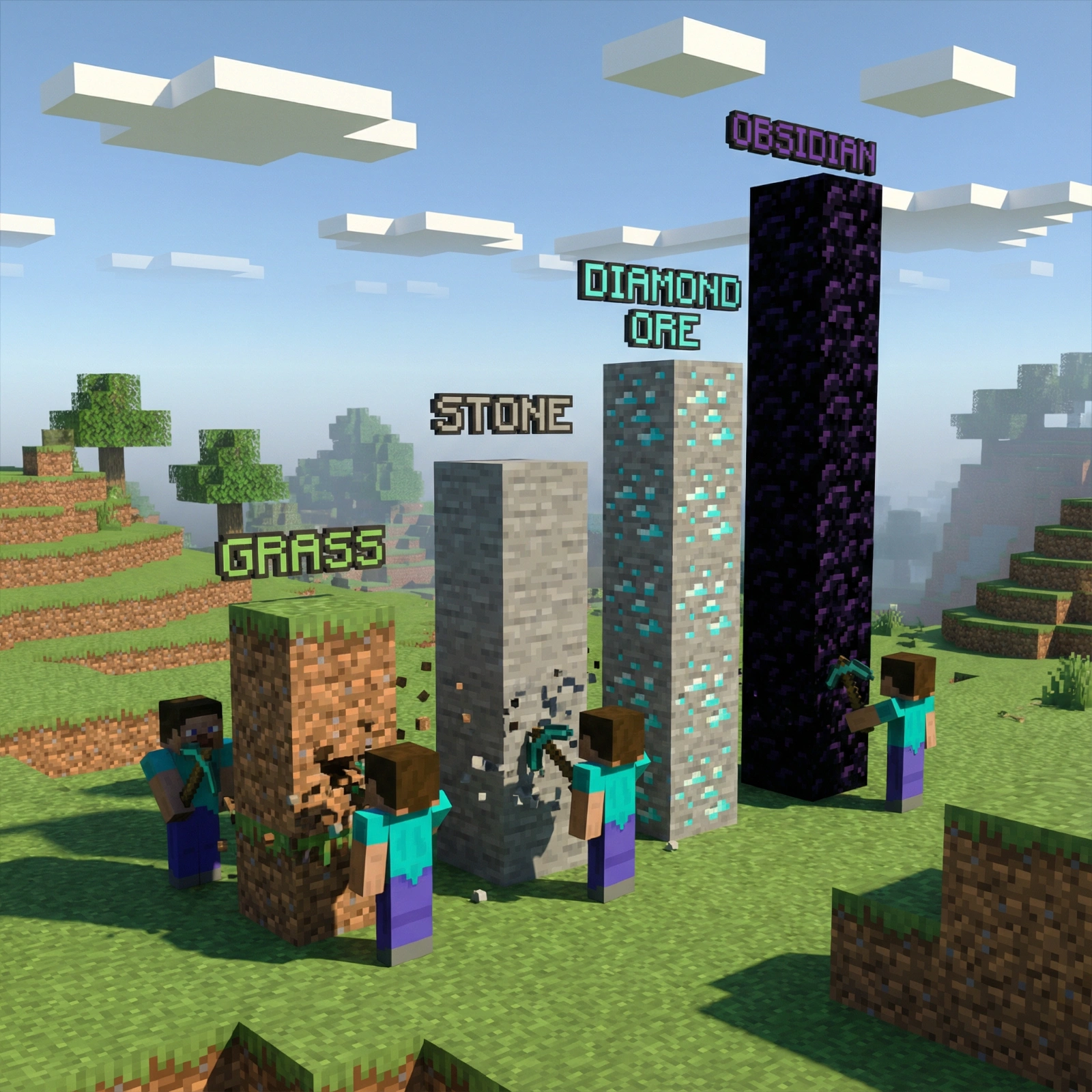 Voxel Bar Chart Mining