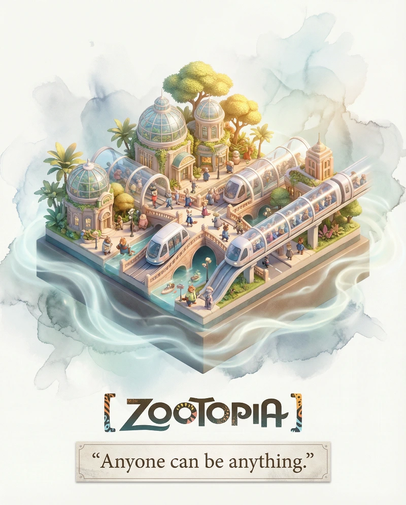 Isometric Zootopia Vista