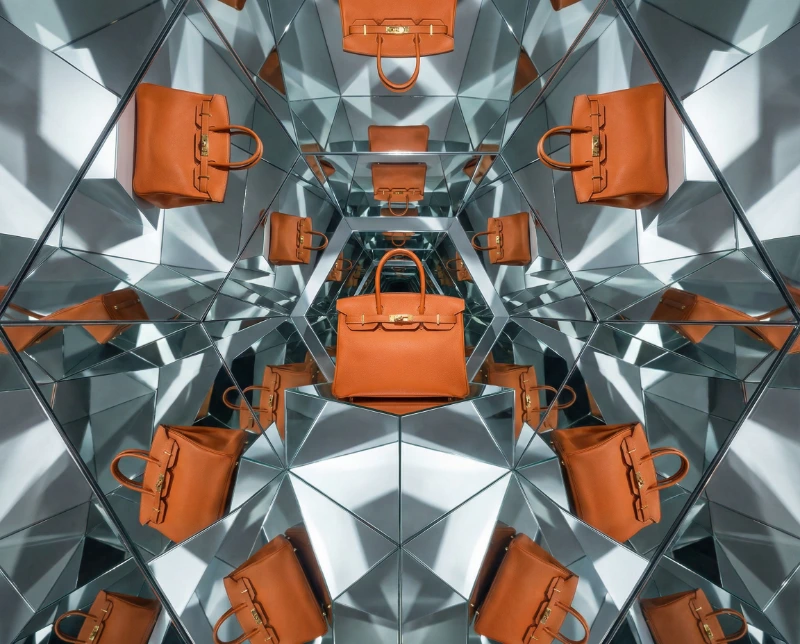 Nano Banana model generation of Kaleido Birkin Reflections