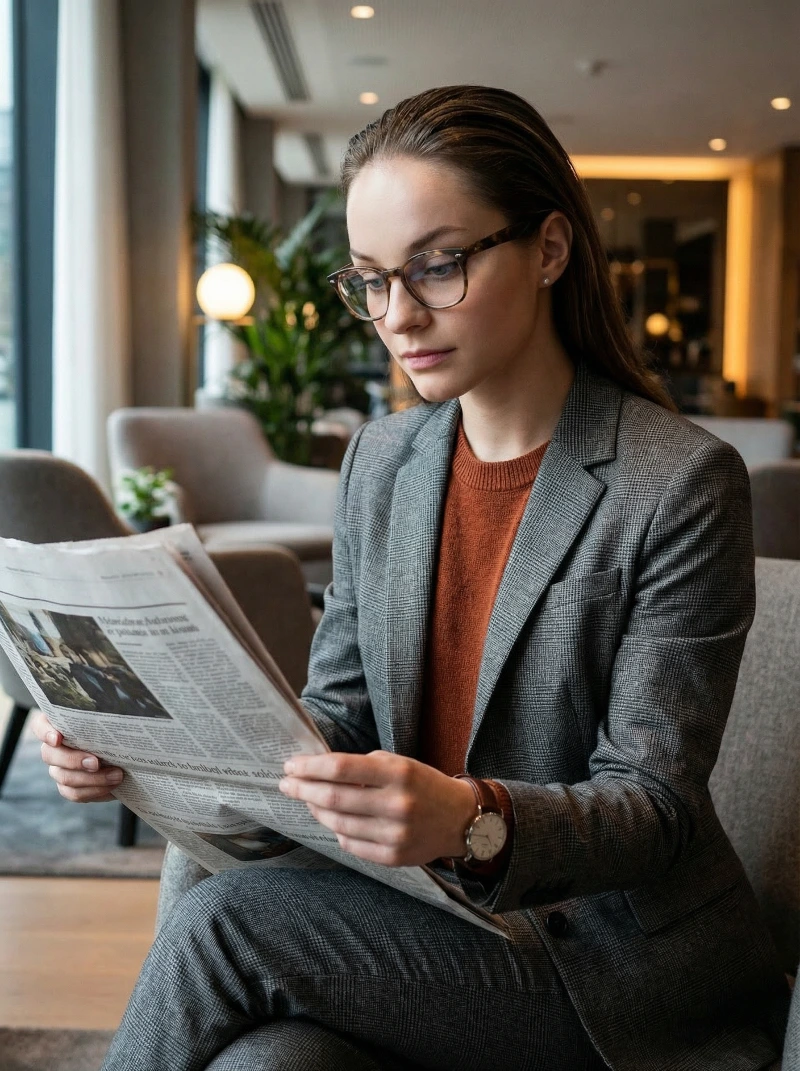 Modern Sophisticated Read, created using a Nano Banana Prompt