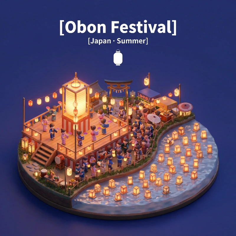 Obon Fest Isometric Glow