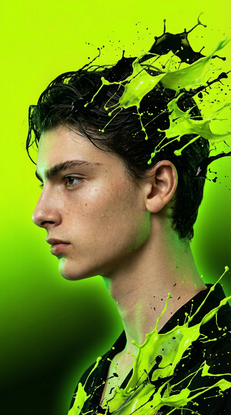 Neon Futuristic Portrait