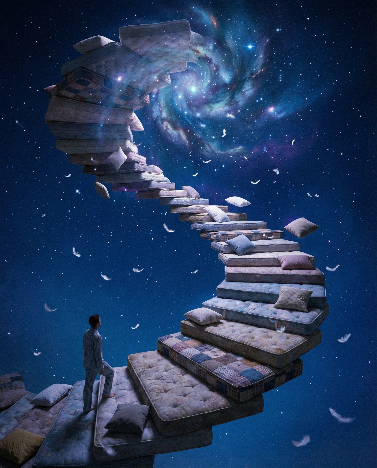 Floating Mattress Staircase Nebula