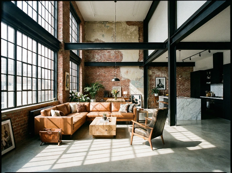 High-End Industrial Loft, created using a Nano Banana Prompt