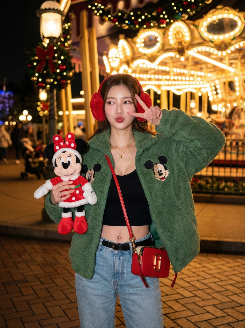 Festive Disney Xmas Portrait, created using a Nano Banana Prompt