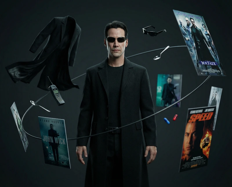 Nano Banana model generation of Iconic Cinematic Character Port