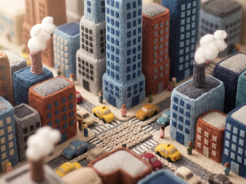 Nano Banana model generation of Yarn NYC Isometric