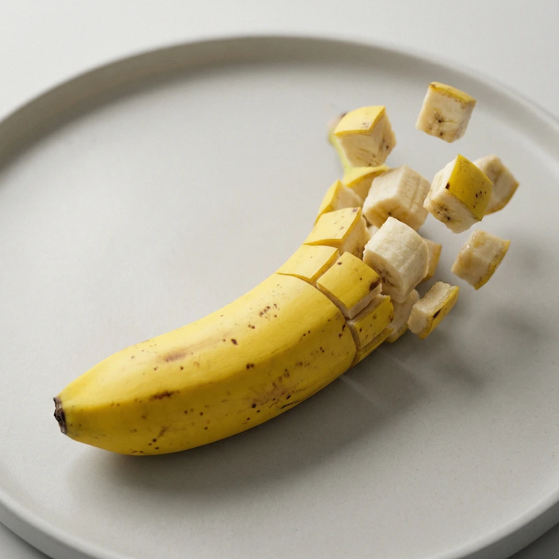 Minimalist Pixel Banana, created using a Nano Banana Prompt