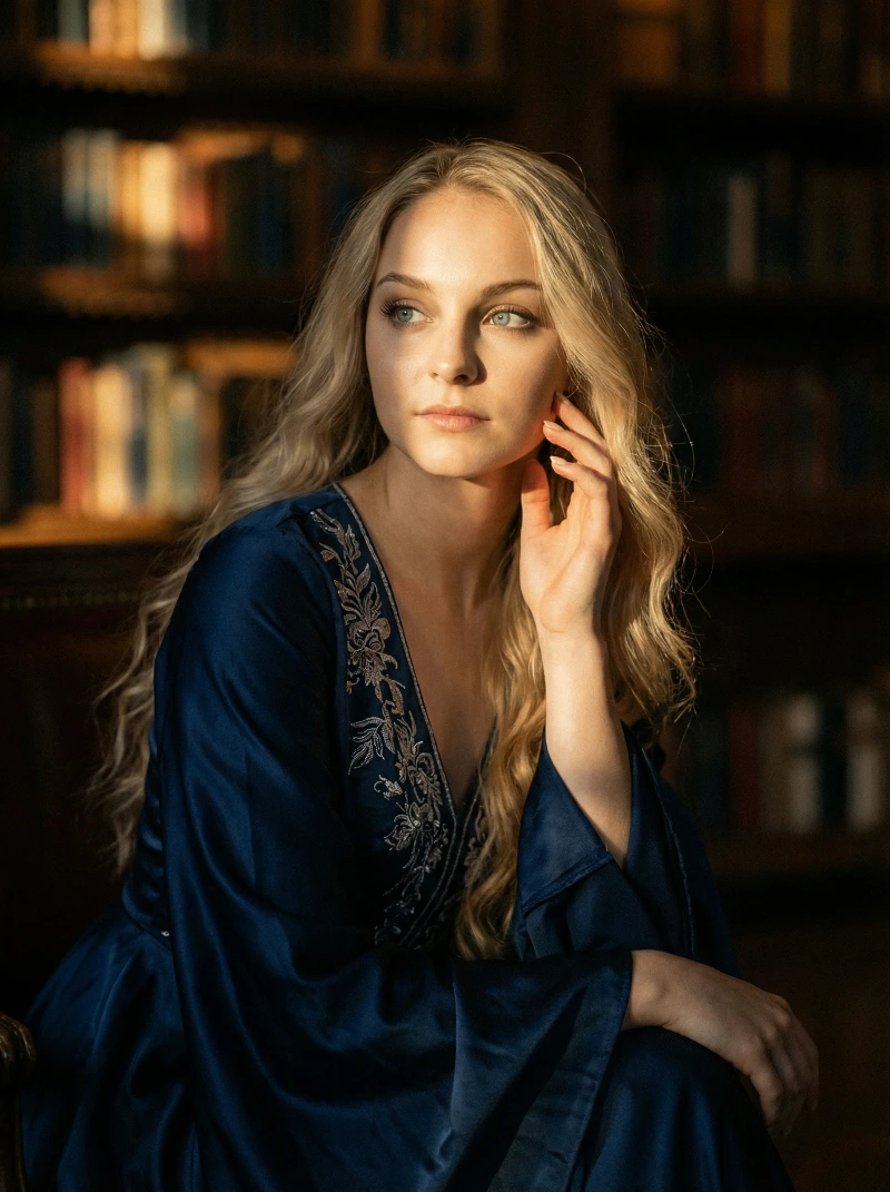 Nano Banana model generation of Dreamy Dramatic Portrait