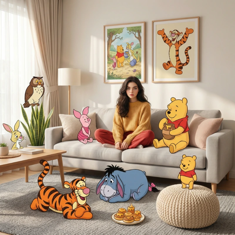 Surreal Pooh Living Room, created using a Nano Banana Prompt