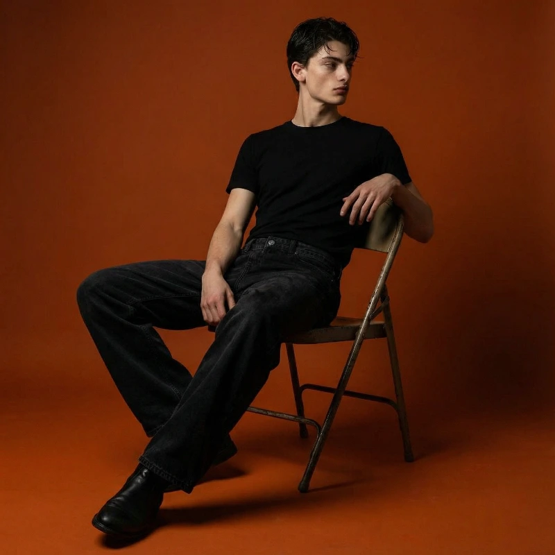 Moody Dark Studio Portrait, created using a Nano Banana Prompt