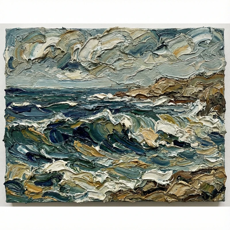 Thick Sea Oil Impasto