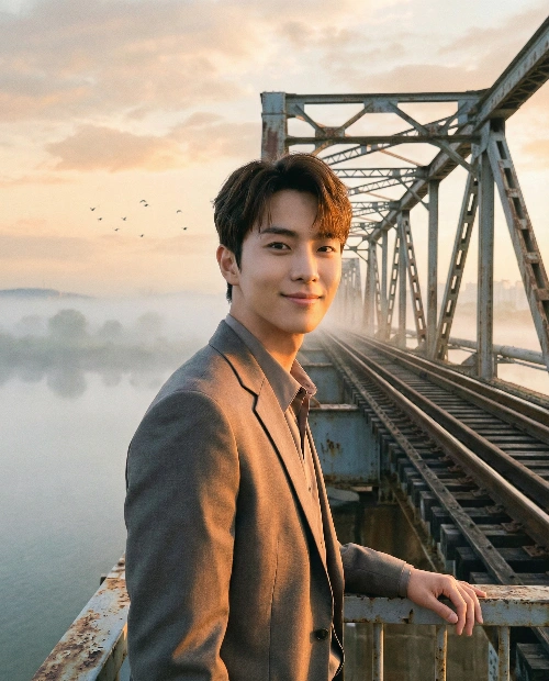 Nano Banana model generation of Sunrise Bridge Calm