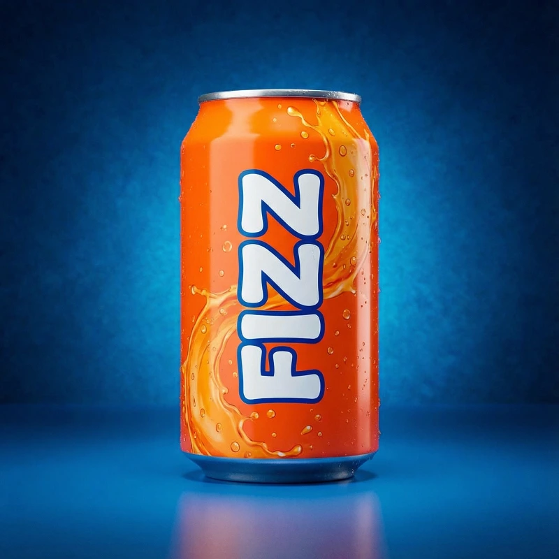 Bright FIZZ Soda Mockup