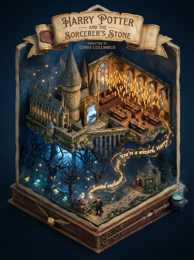 Enchanted Hogwarts Diorama