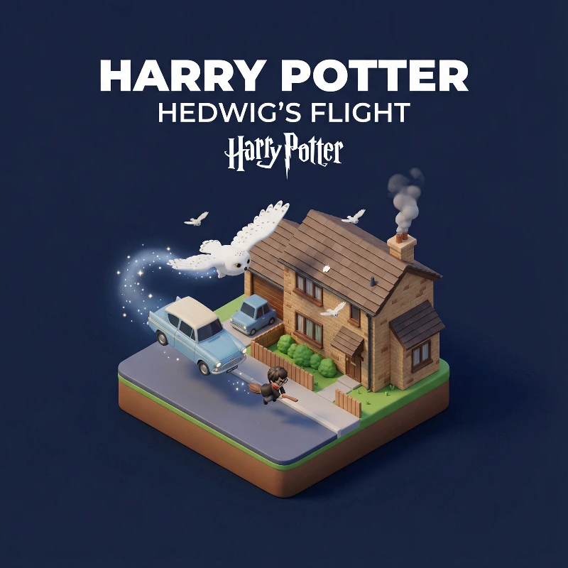 Hedwig's Isometric Diorama