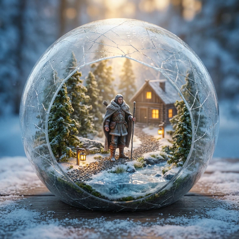 Enchanted Snow Globe Diorama