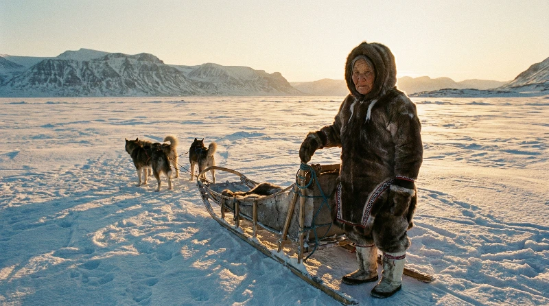 Golden Hour Inuit Portrait