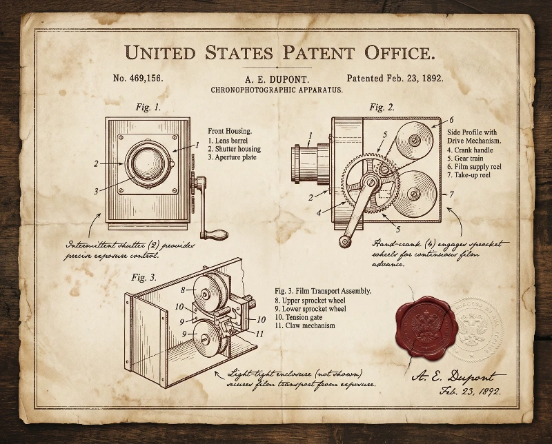 1892 Vintage Camera Patent