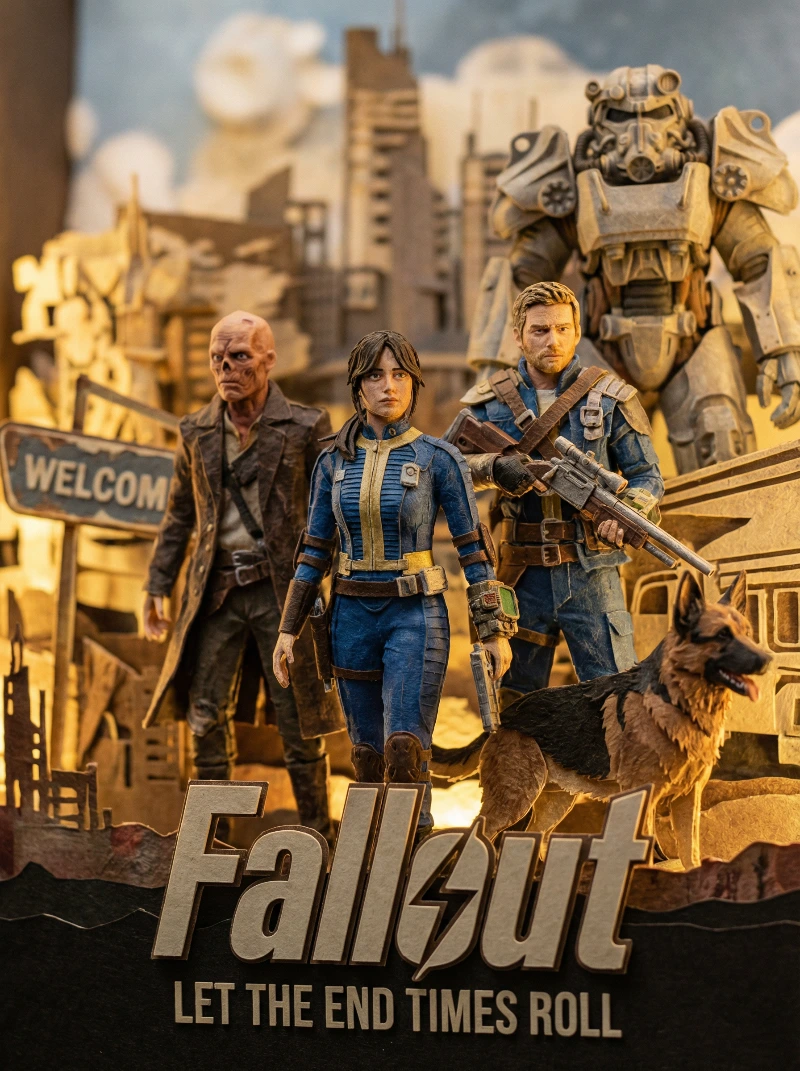 Nano Banana model generation of Tiny Papercraft Diorama