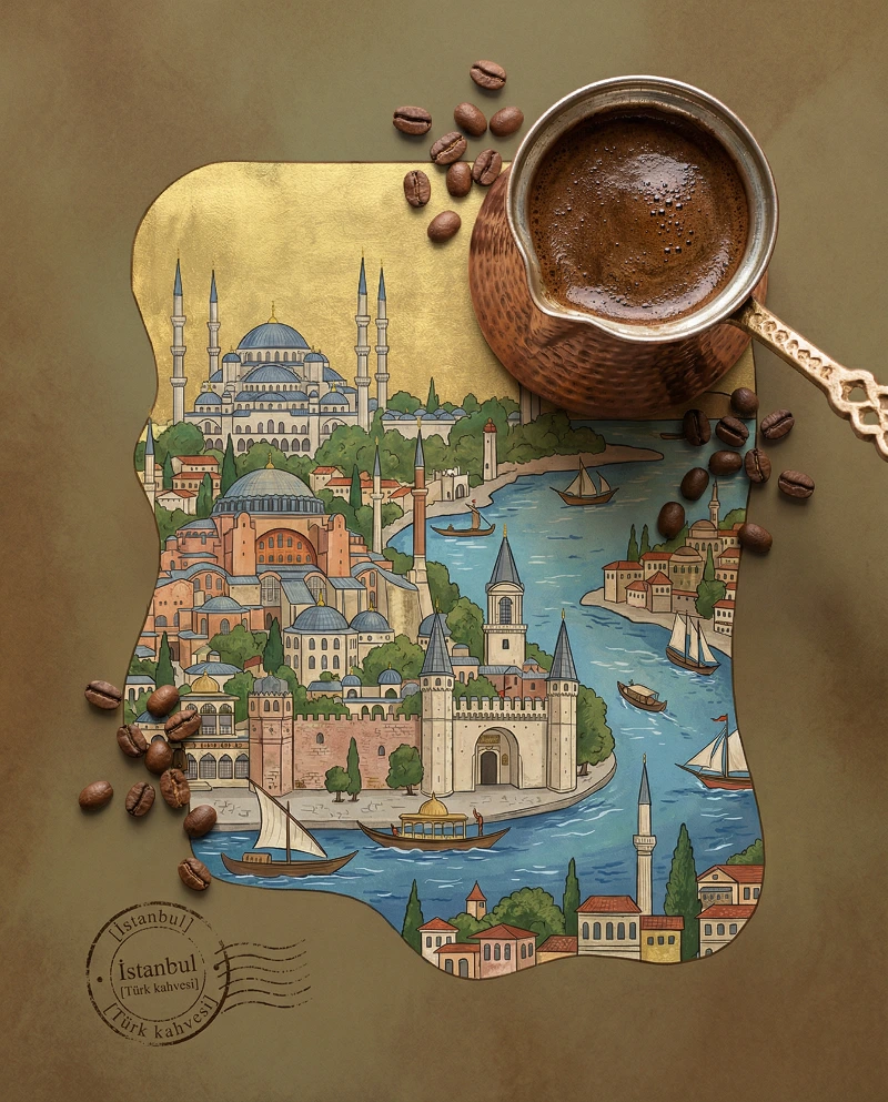 Nano Banana model generation of Ottoman Coffee Istanbul