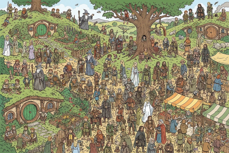 LOTR Shire Waldo Hunt