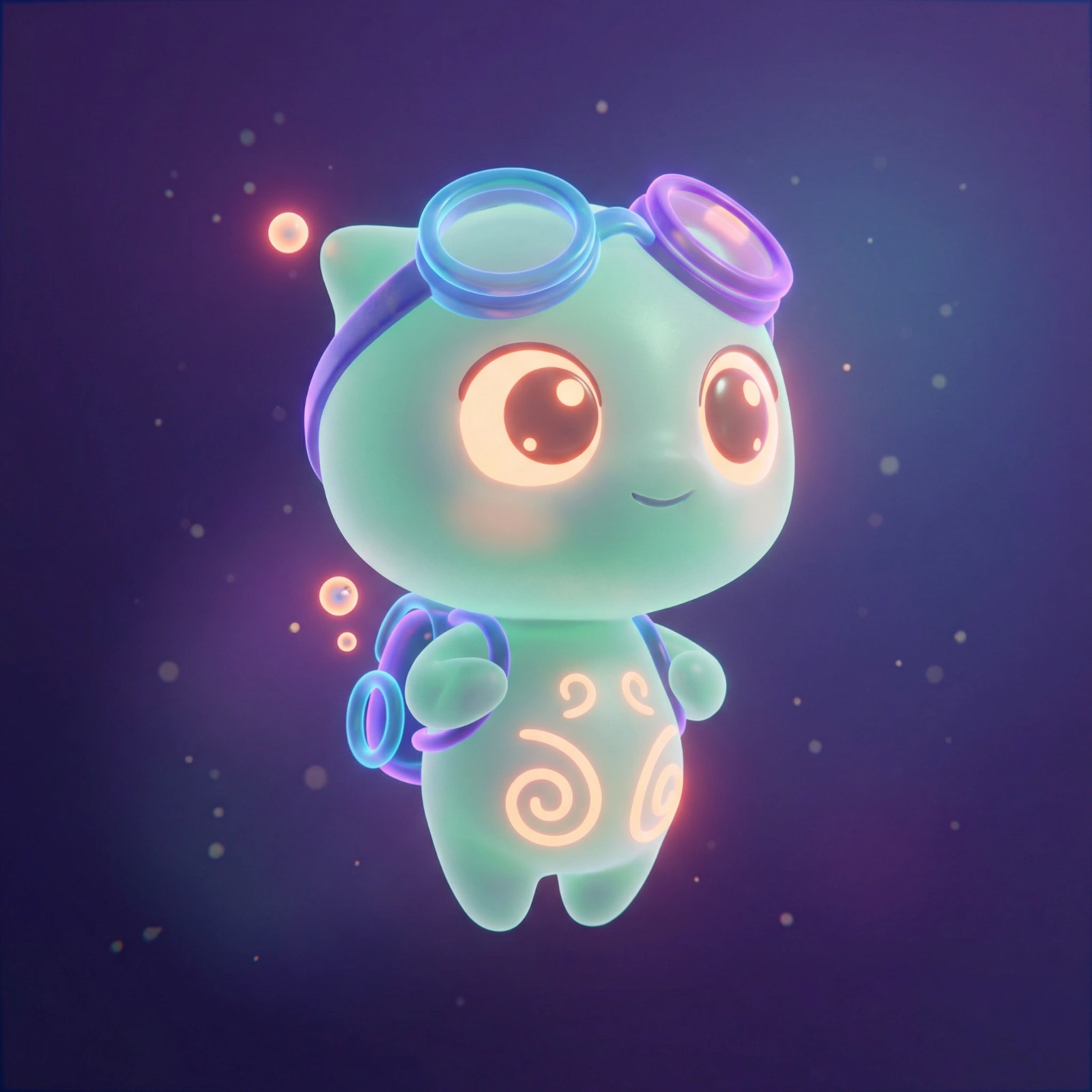 Whimsical 3D Cartoon Character