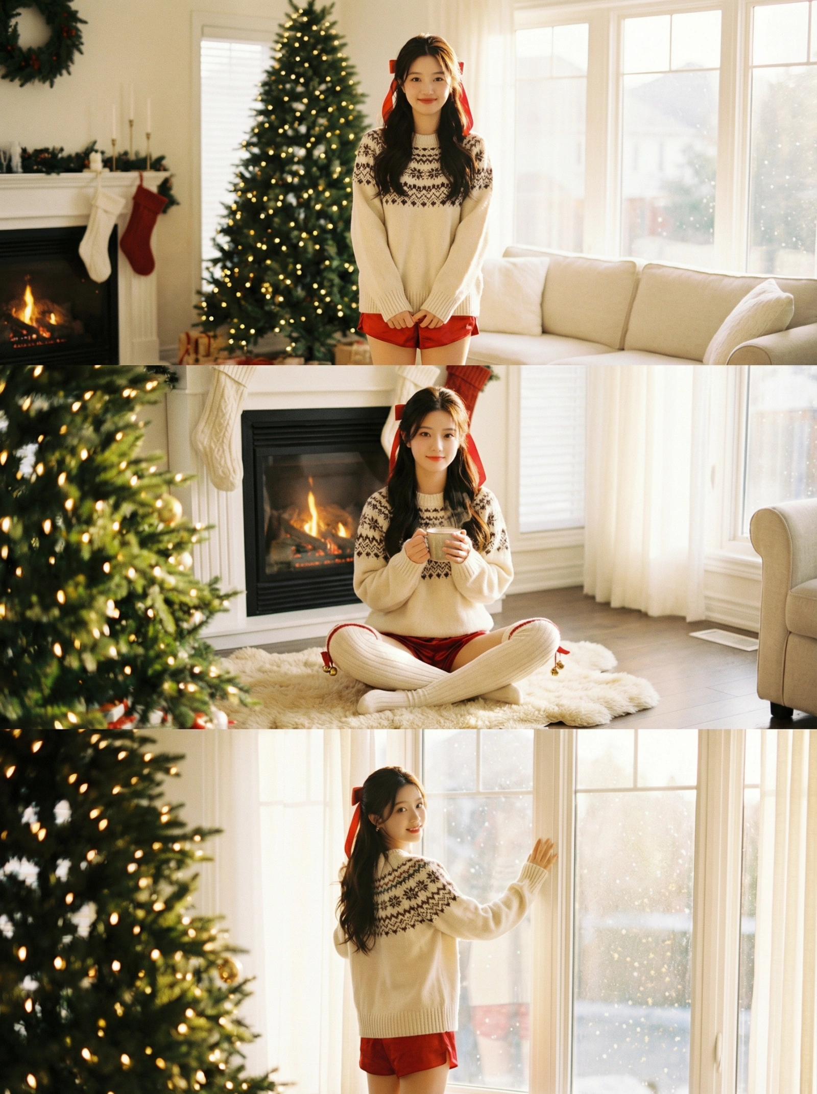 Cozy Xmas Triptych