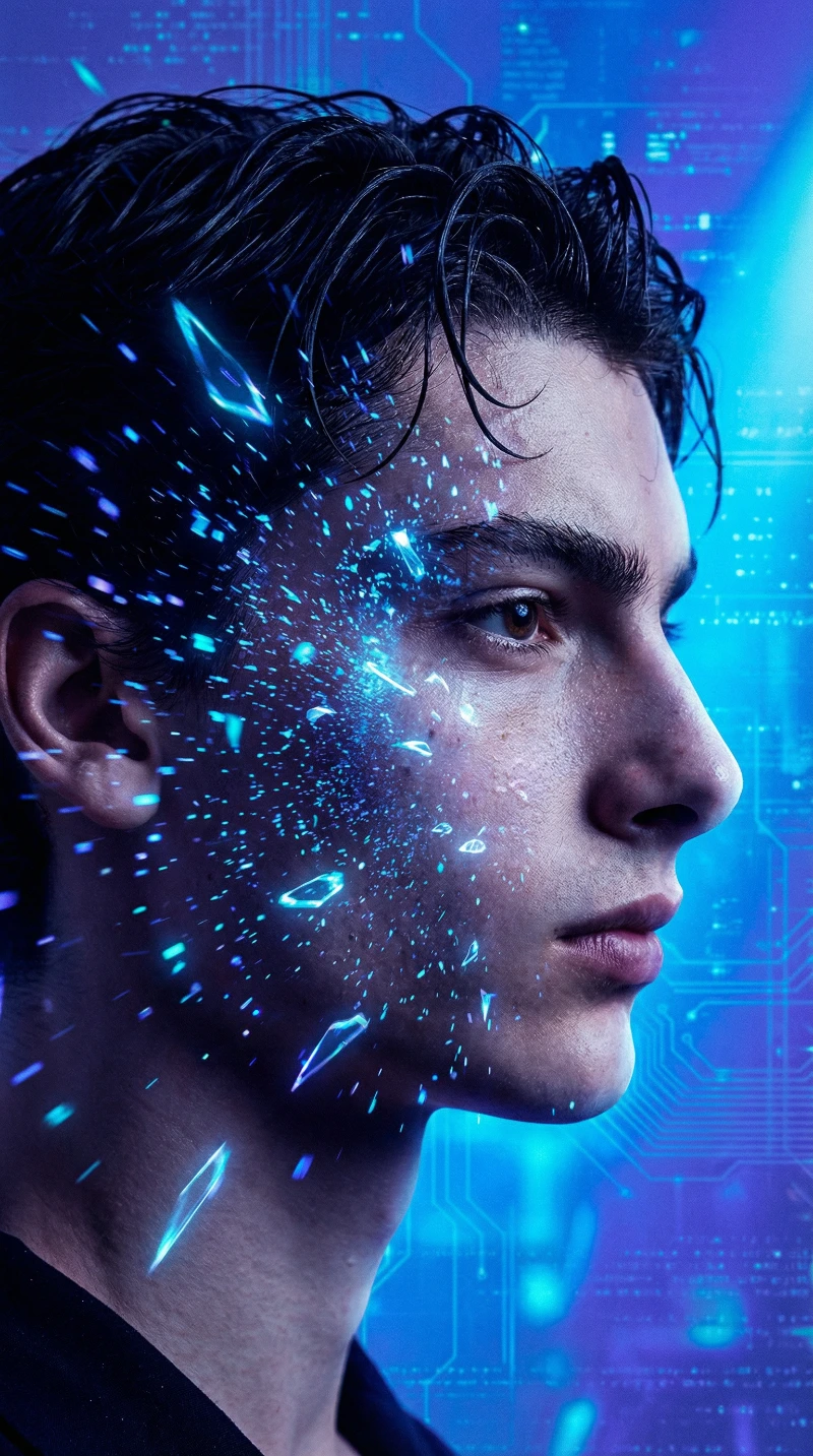 Futuristic Sci-Fi Neon Portrait, created using a Nano Banana Prompt