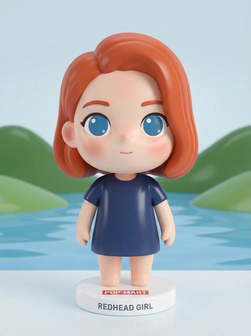 Nano Banana model generation of Cute Pop Mart Portrait 3D